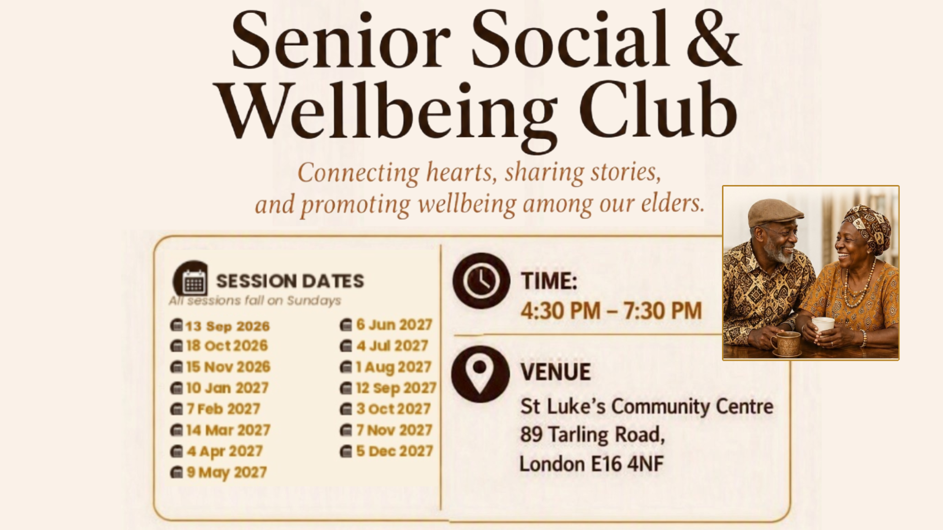 senior social & wellbeing club